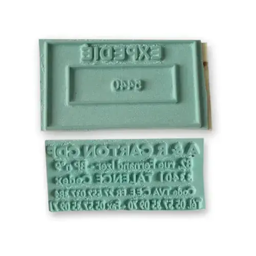 Plaque Caoutchouc seule - 1 ligne