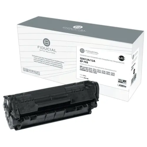 Toner remanufacturé eq. HP Q2612A, CANON 703 Std - Noir