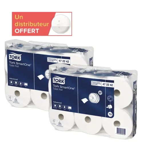 12 Rouleaux de papier toilette T8 - Blanc - TORK 