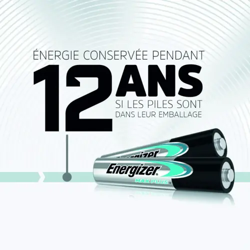 40 Piles alcalines LR6 (AA) Max Plus - Energizer