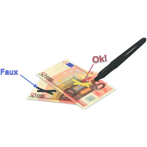 10 Marqueurs d&eacute;tecteur de faux billets - Reskal 