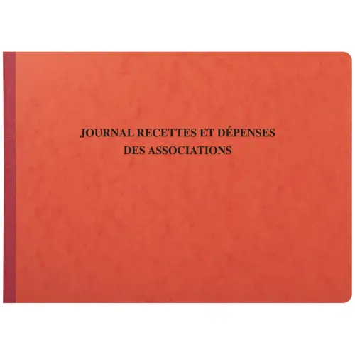 Piq&ucirc;re 27x38cm - Journal des Recettes D&eacute;penses des Associations 80 pages - EXACOMPTA 