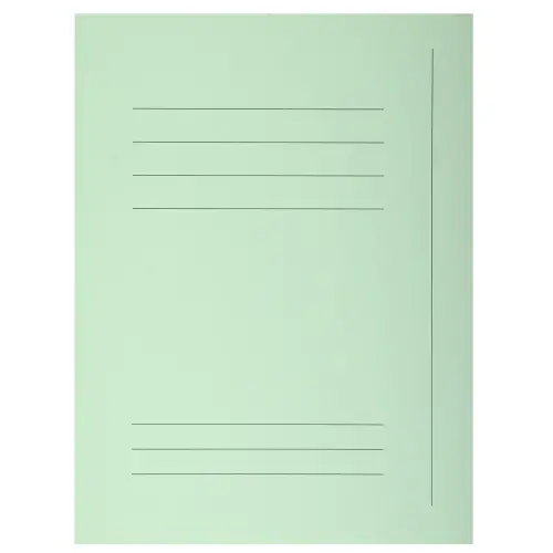 Paquet 50 chemises imprimées 3 rabats SUPER 210 - 24x32cm - Vert clair - EXACOMPTA