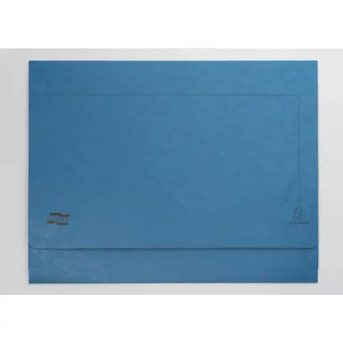 Chemises poche en carte lustr&eacute;e 225g/m2- A3 - Bleu - EXACOMPTA 