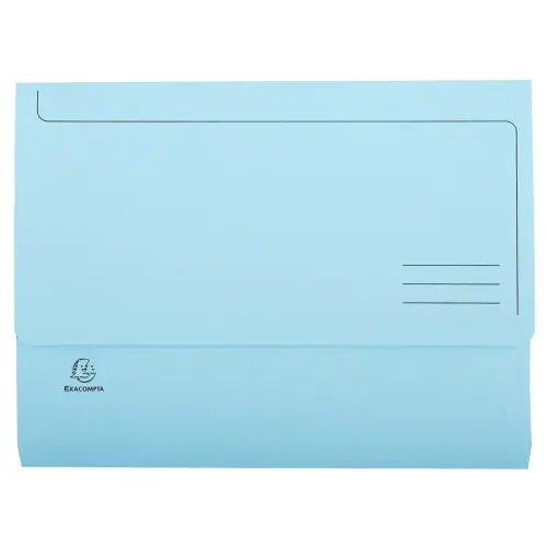 Paquet de 50 chemises poche SUPER 210 - 24,5 x 32,5 cm - Bleu clair - Exacompta 