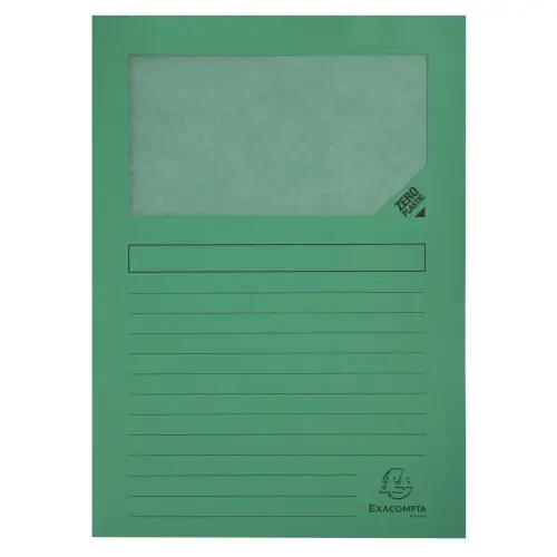 Paquet de 100 chemises à fenetre Forever® - 22x31cm - Vert vif - EXACOMPTA