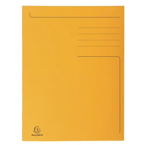 Chemise imprim&eacute;e 3 rabats Forever&reg; 280gm&sup2; - Folio - Orange - EXACOMPTA 