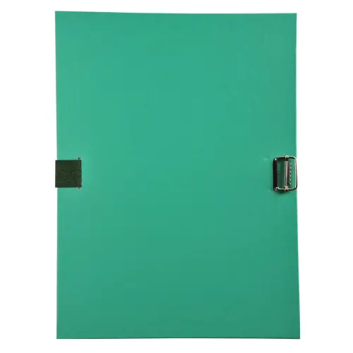 Chemise à sangle dos extensible avec rabat en pied et boucle à coulisseau cranté - polypropylène - Vert - EXACOMPTA