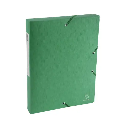 Boite de classement Exabox Dos 40mm Carte lustr&eacute;e Scotten - A4 - Vert - EXACOMPTA 