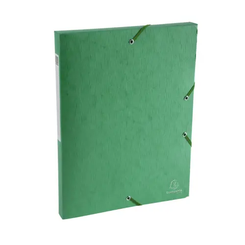 Boite de classement Exabox Dos 25mm Carte lustr&eacute;e Scotten - A4 - Vert - EXACOMPTA 