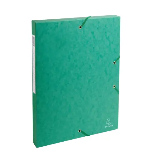 Boite de classement Exabox Dos 25mm Carte lustrée - A4 - Vert - EXACOMPTA
