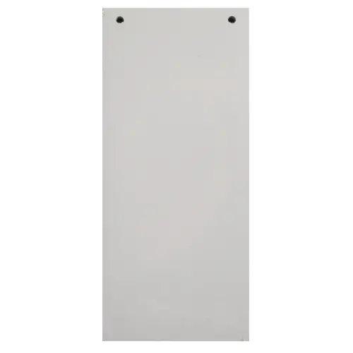 Paquet 100 fiches intercalaires horizontales unies perforées - 105x240mm - Gris - EXACOMPTA