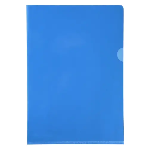 Etui carton de 100 pochettes coin PVC lisse haute résistance 13/100e - A4 - Couleurs assorties - EXACOMPTA