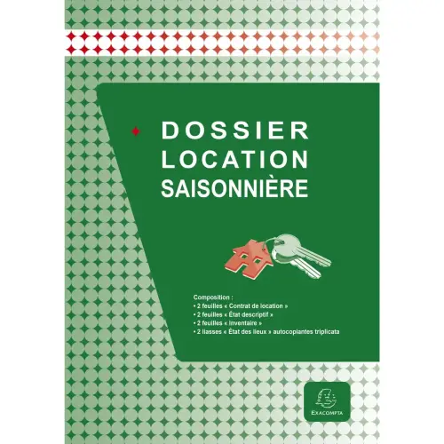 Dossier location saisonni&egrave;re - EXACOMPTA 