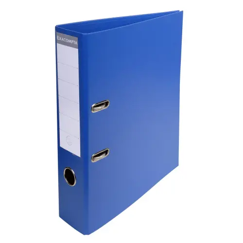 Classeur à levier PVC A4 dos de 70mm. - Bleu foncé - EXACOMPTA