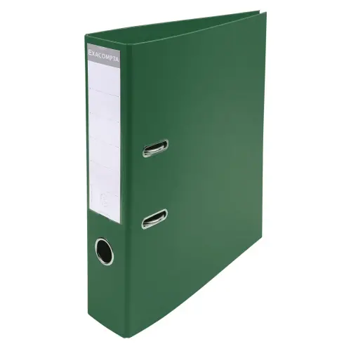Classeur à levier PVC A4 dos de 70mm. - Vert foncé - EXACOMPTA