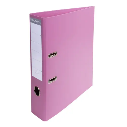 Classeur à levier PVC A4 dos de 70mm. - Rose - EXACOMPTA