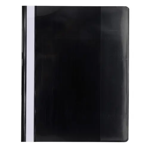 Chemise de pr&eacute;sentation &agrave; lamelles PVC Premium - A4 - Noir - EXACOMPTA 