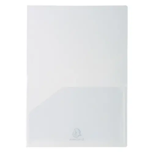 Sachet de 10 chemises double poche polypropylène souple 20x100e - A4xA3 - Cristal - EXACOMPTA