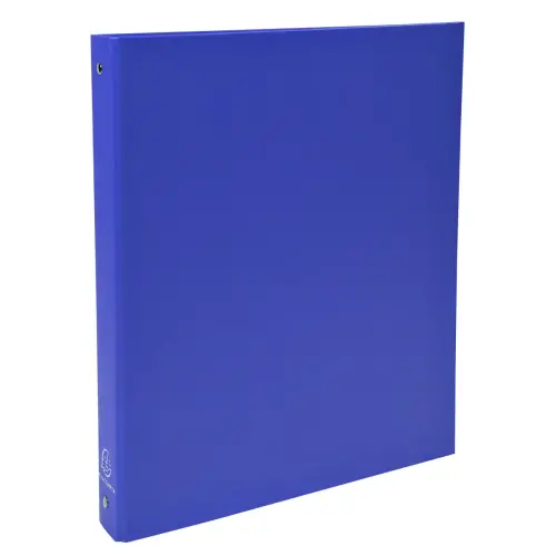 Classeur rembord&eacute; polypropyl&egrave;ne 4 anneaux 30mm - A4 - Bleu - EXACOMPTA 