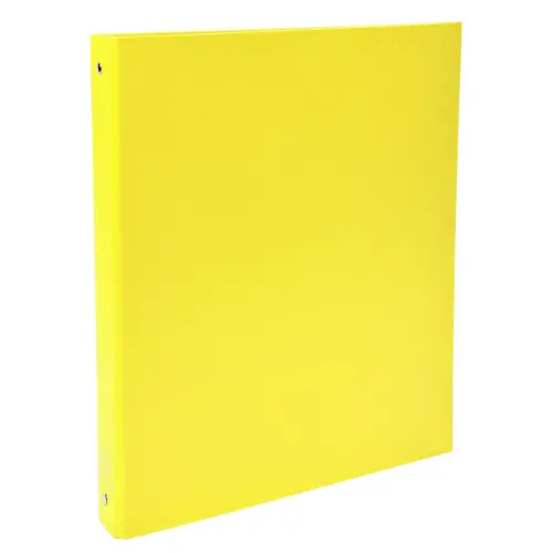 Classeur rembordé polypropylène 4 anneaux 30mm - A4 - Jaune - EXACOMPTA