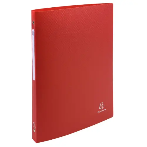 Classeur 4 anneaux 15mm polypropylène OPAK - A4 - Rouge - EXACOMPTA