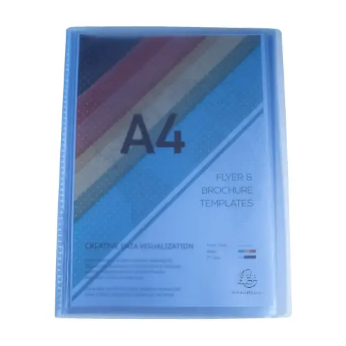Prot&egrave;ge-documents en polypropyl&egrave;ne semi rigide Chromaline 40 vues - A4 - Couleurs assorties - EXACOMPTA 