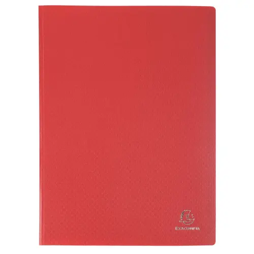 Prot&egrave;ge-documents en polypropyl&egrave;ne souple OPAK 160 vues - A4 - Rouge - EXACOMPTA 