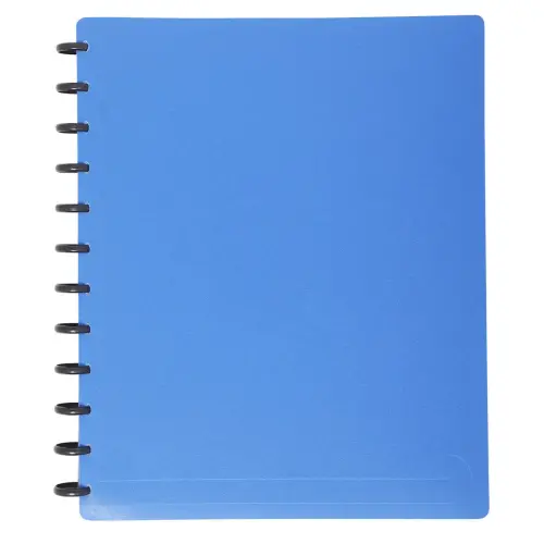 Prot&egrave;ge-documents d&eacute;tachable en polypropyl&egrave;ne semi rigide Opaque 60 vues - A4 - Couleurs assorties - Exacompta 