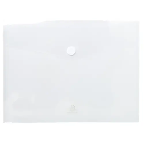 Sachet de 5 pochettes-enveloppes polypropylène - A4 - Incolore - EXACOMPTA
