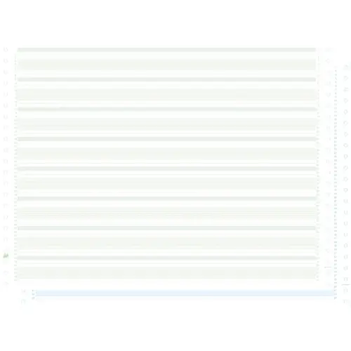 1000 feuilles de listing autocopiant zoné vert/bleu 380x11" 2plis Bandes Caroll Non Détachables - Vert - EXACOMPTA
