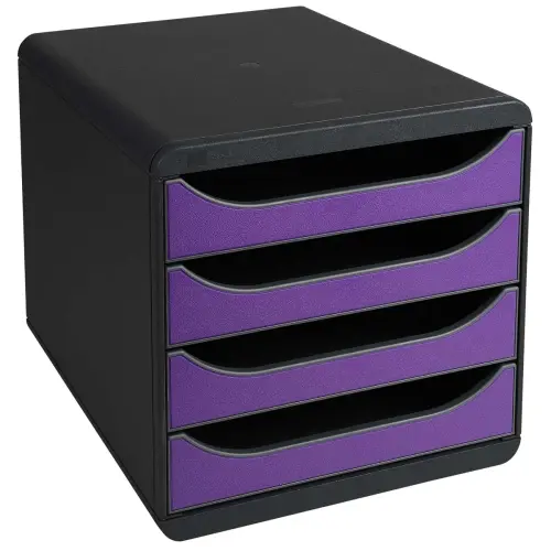 BIG-BOX Pastel noir/pastel glossy - Noir/Violet - EXACOMPTA 