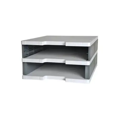 MODULODOC set de 2 cache-rails taille normale - Gris souris - EXACOMPTA