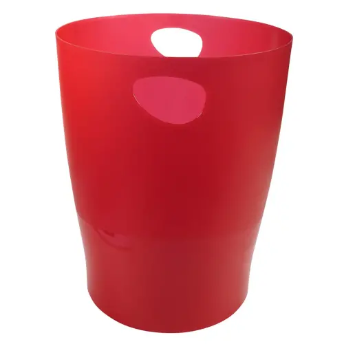 ECOBIN Corbeille à papier - Rouge carmin translucide - EXACOMPTA