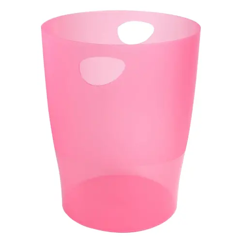 ECOBIN Corbeille à papier - Framboise translucide - EXACOMPTA