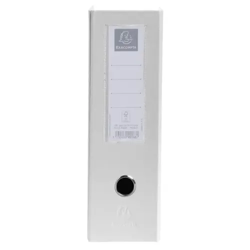 Porte revue Dos 100 mm PP Blanc - Exacompta