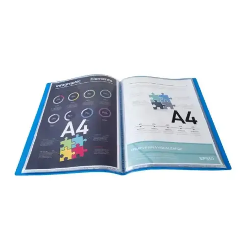 Porte-vues OPAK PP5/10e A4 160 vues bleu 