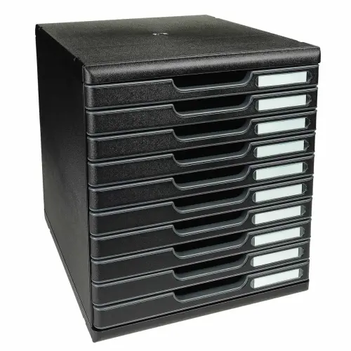 MODULO A4+ 10 tiroirs ECOBlack noir - Exacompta 