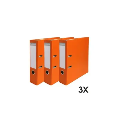 LOT DE 3  CL PP/Papier D80 A4 ORANGE 