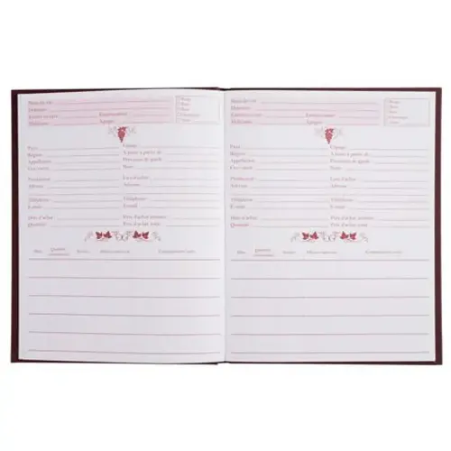 LIVRE DE CAVE.220X170.96 P LIE DE VIN