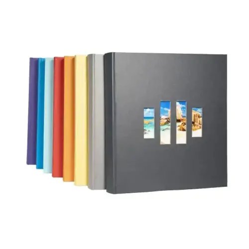 Album photo livre Milano - 29 x 32 cm - 60 pages noires - Noir - Exacompta