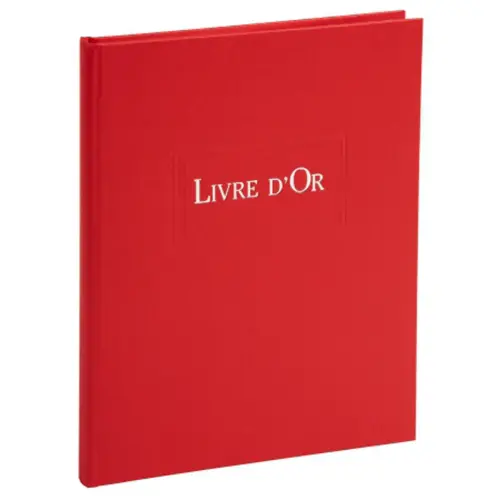 LIVRE D OR 1M.220X170 ROUGE