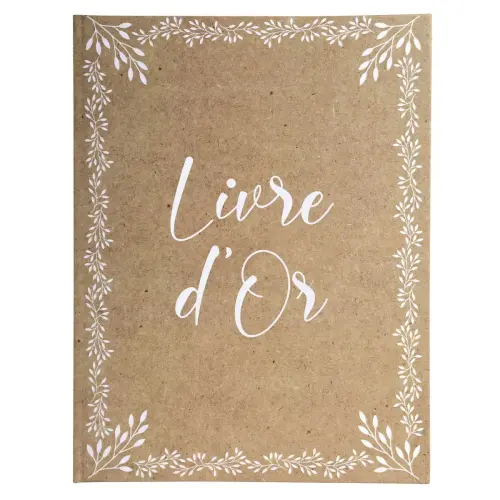 Livre d or 100p. or 27x22cm KRAFT