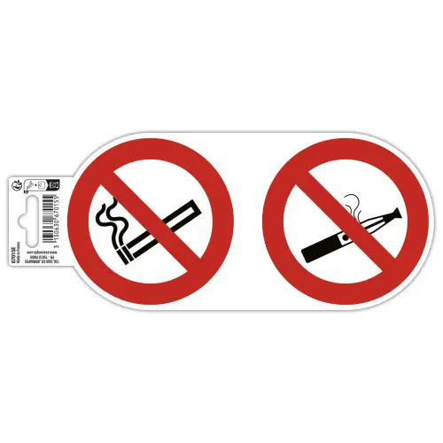 Pann adhesif interdit vapoter/fumer 10cm 