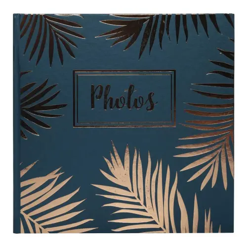 Album photo livre Palma - 25 x 25 cm - 30 pages noires - Bleu - Exacompta