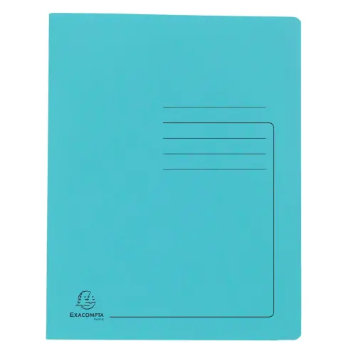 Chemise a lamelles C.L 355 g A4 turquoise - Exacompta