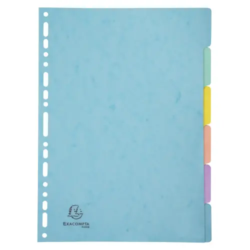 Intercal. 6P A4 C.lustree 400 g AQUAREL - Exacompta 