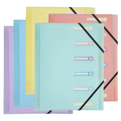 Trieur PP 6 compartiments Chrom.Pastel