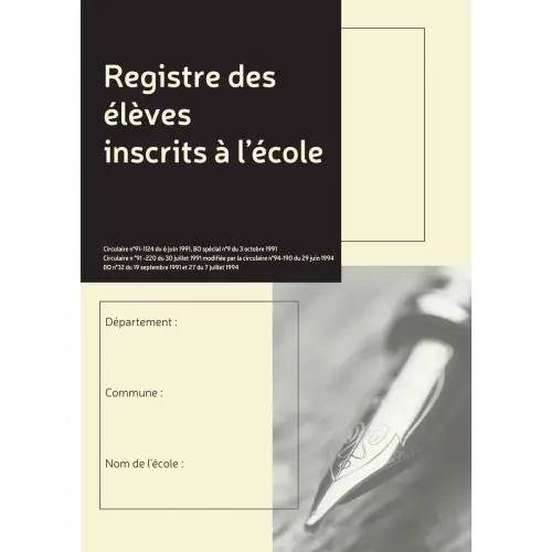 Reg. matricule 377 eleves 297x210 FSC®