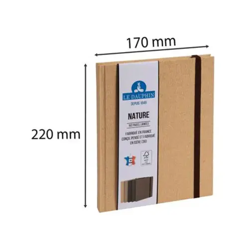 REG NATURE 220x170. 192P LIGNE BEIGE FSC&reg; 